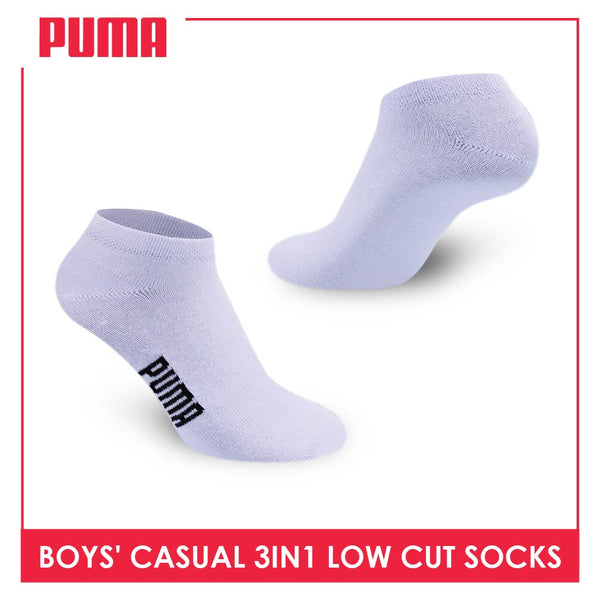 Puma Boys' Lite Casual Low Cut Socks 3 pairs in a pack PBCKG1