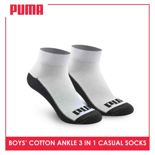 Puma Children's Cotton Ankle Lite Casual Socks 3 pairs in a pack PBCS02 (Limited Time Offer) (6657270022249)