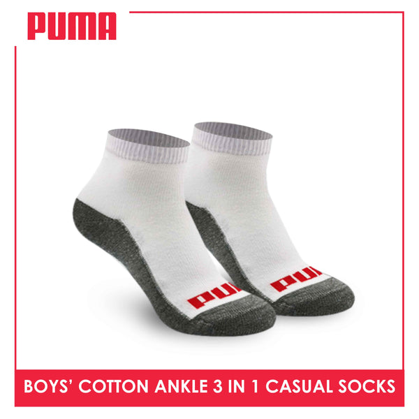 Puma Children's Cotton Ankle Lite Casual Socks 3 pairs in a pack PBCS02 (Limited Time Offer) (6657270022249)