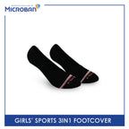 Microban Girls’ Cotton Thick Sports Foot Cover 3 pairs in a pack VGSFG1
