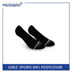 Microban Girls’ Cotton Thick Sports Foot Cover 3 pairs in a pack VGSFG1