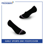 Microban Girls’ Cotton Thick Sports Foot Cover 3 pairs in a pack VGSFG1