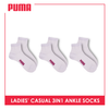 Puma Ladies OVERRUNS Cotton Lite casual socks 3 pairs in 1 pack PLCCO1