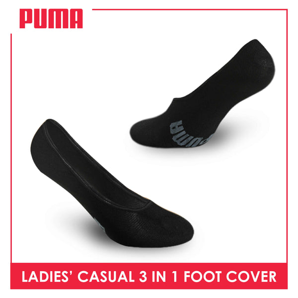 Puma Ladies' Cotton Lite Thin Casual Foot Cover 3 pairs in a pack PLCFG4