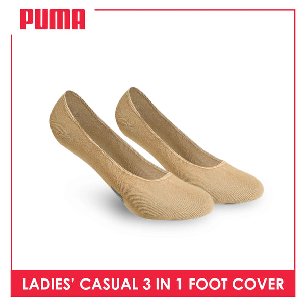 Puma Ladies' Cotton Lite Thin Casual Foot Cover 3 pairs in a pack PLCFG4