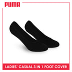 Puma Ladies’ Cotton Lite Thin Casual Foot Cover 3 pairs in a pack PLCFG6
