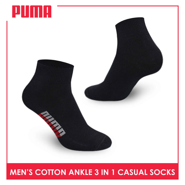 Puma Men's Cotton Ankle Lite Casual Socks 3 pairs in a pack PMCS07 (Limited Time Offer) (6657269170281)