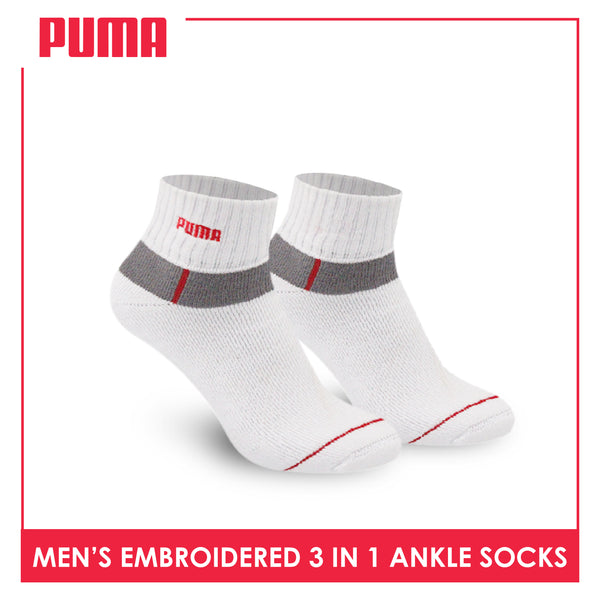 Puma Men’s Thick Sports Ankle Socks 3 pairs in a pack PMSEG3101