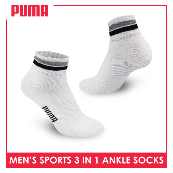 Puma Men’s Thick Sports Ankle Socks 3 pairs in a pack PMSG3101