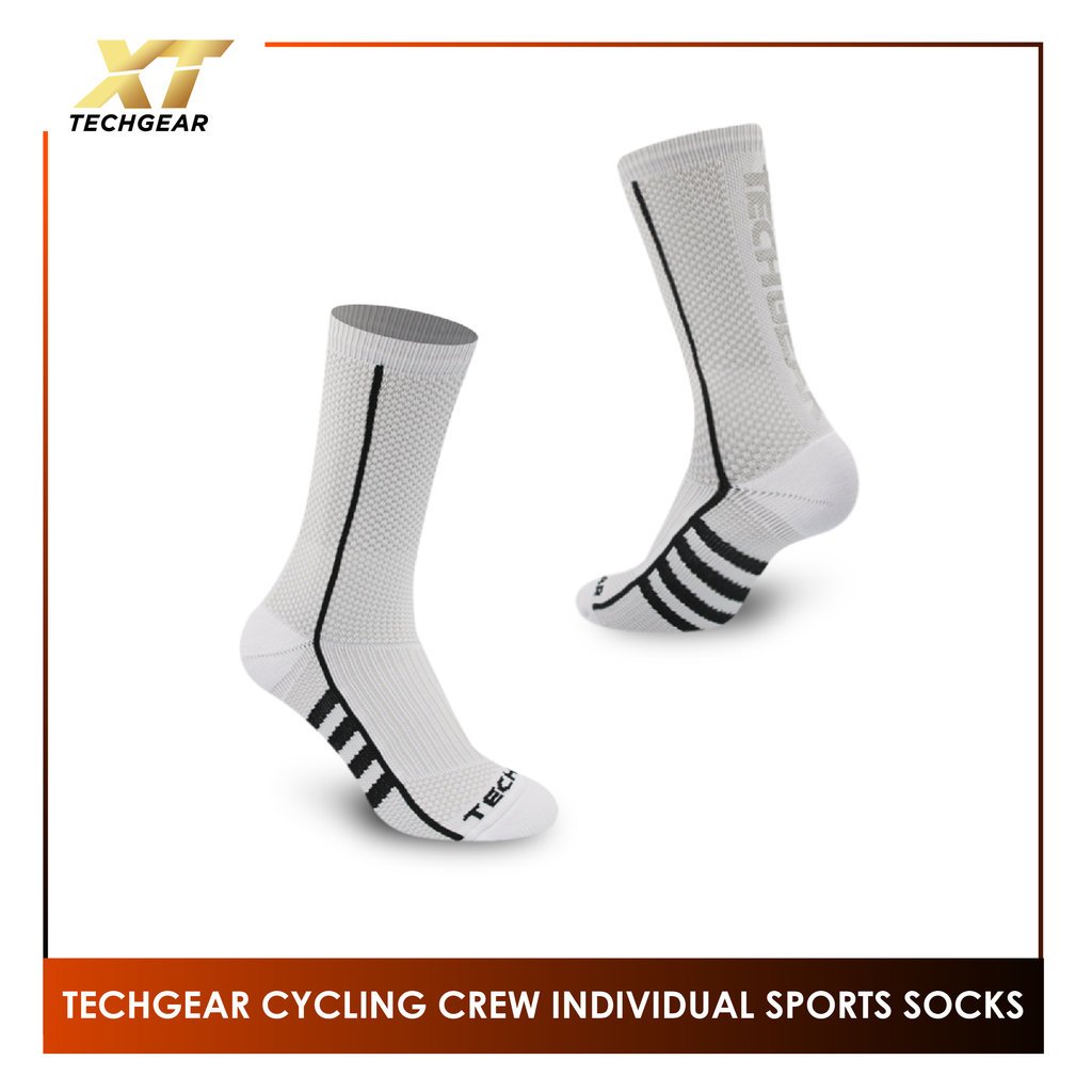 Burlington Men's Techgear Rapid Cycling Extreme Performance Crew Socks 1 pair TGMB1403