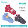 Biofresh RGCKG1806 Girls' Low Cut Casual Socks 3 pairs in a pack