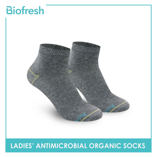 Biofresh Ladies’ Antimicrobial Organic Scent Cotton Ankle Lite Casual Socks 3 pairs in a pack RLCG1102 (6612467843177)