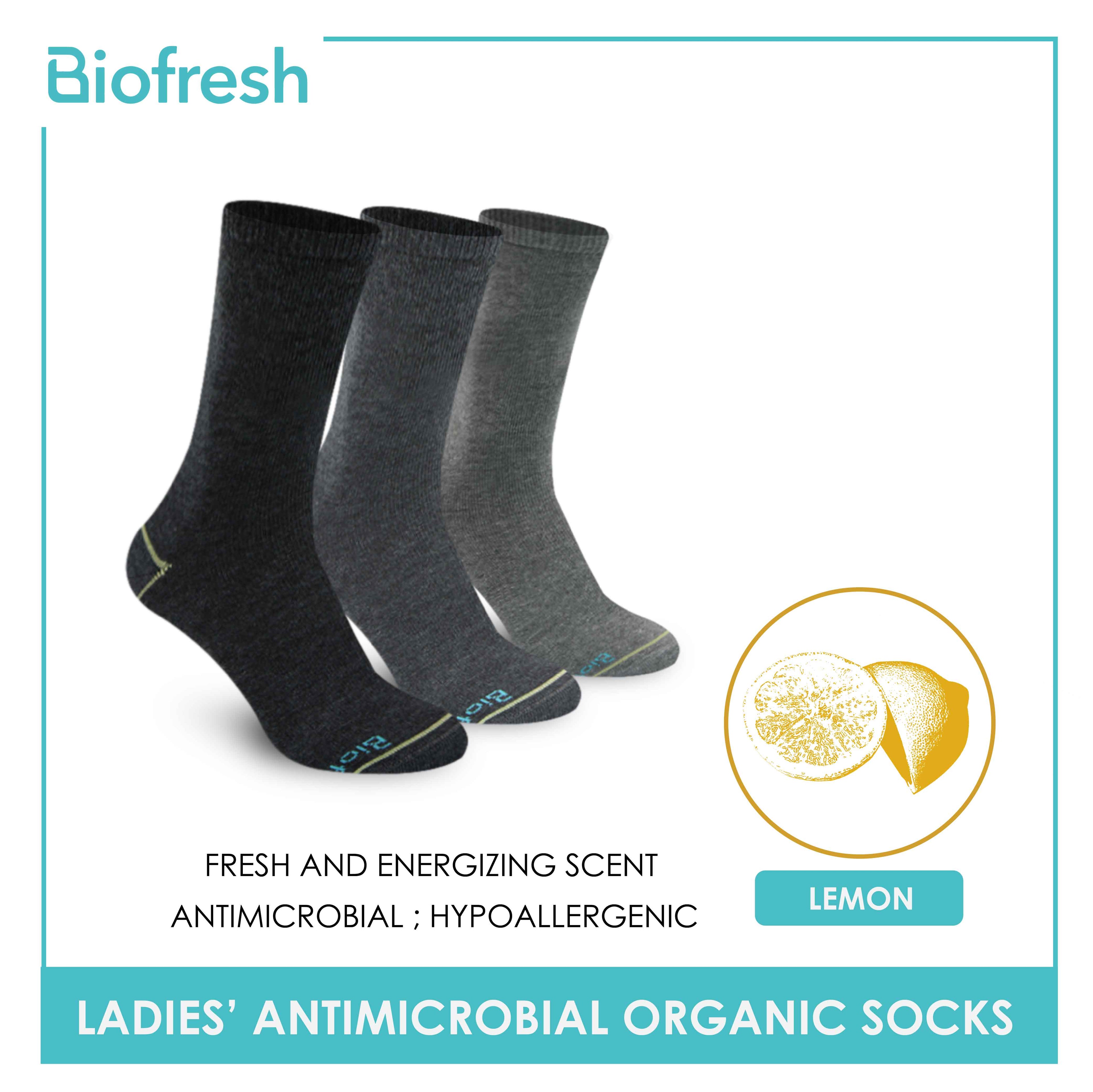 Biofresh Ladies’ Antimicrobial Organic Scent Cotton Lowcut Lite Casual Socks 3 pairs in a pack RLCG1103 (6655114051689)