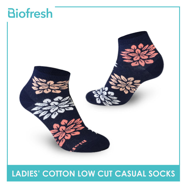 Biofresh RLCK1805 Ladies Cotton Low Cut Casual Socks (4759437475945)