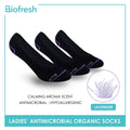 Biofresh Ladies’ Antimicrobial Organic Scent Cotton Lite Casual Footcover 3 pairs in a pack RLCFG1101 (6655684673641)