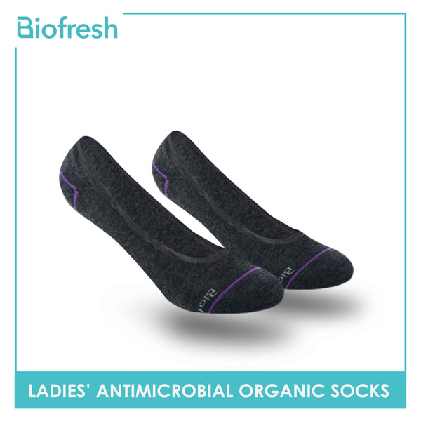 Biofresh Ladies’ Antimicrobial Organic Scent Cotton Lite Casual Footcover 3 pairs in a pack RLCFG1101 (6655684673641)
