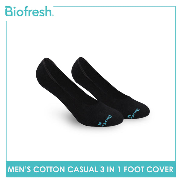 Biofresh Men’s Antimicrobial Cotton Lite Casual Foot Cover 3 pairs in a pack RMCFG2101