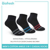 Biofresh Men's Cotton Ankle Lite Casual Socks 3 pairs in a pack RMCS14 (Limited Time Offer)