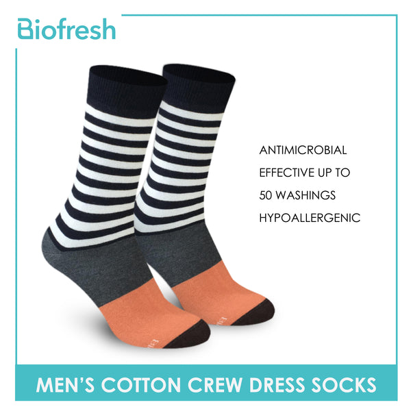 Biofresh RMDK1801 Men's Cotton Crew Dress Socks (4759456383081)