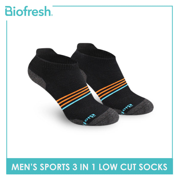 Biofresh Men’s Cotton Thick Sports Low Cut Socks 3 pairs in a pack RMSG2406