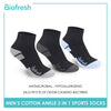 Biofresh Men's Cotton Ankle Thick Sports Socks 3 pairs in a pack RMSS06 (Limited Time Offer)