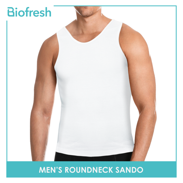 Biofresh Men's Antimicrobial Round Neck Sando 1 piece RMUSS01