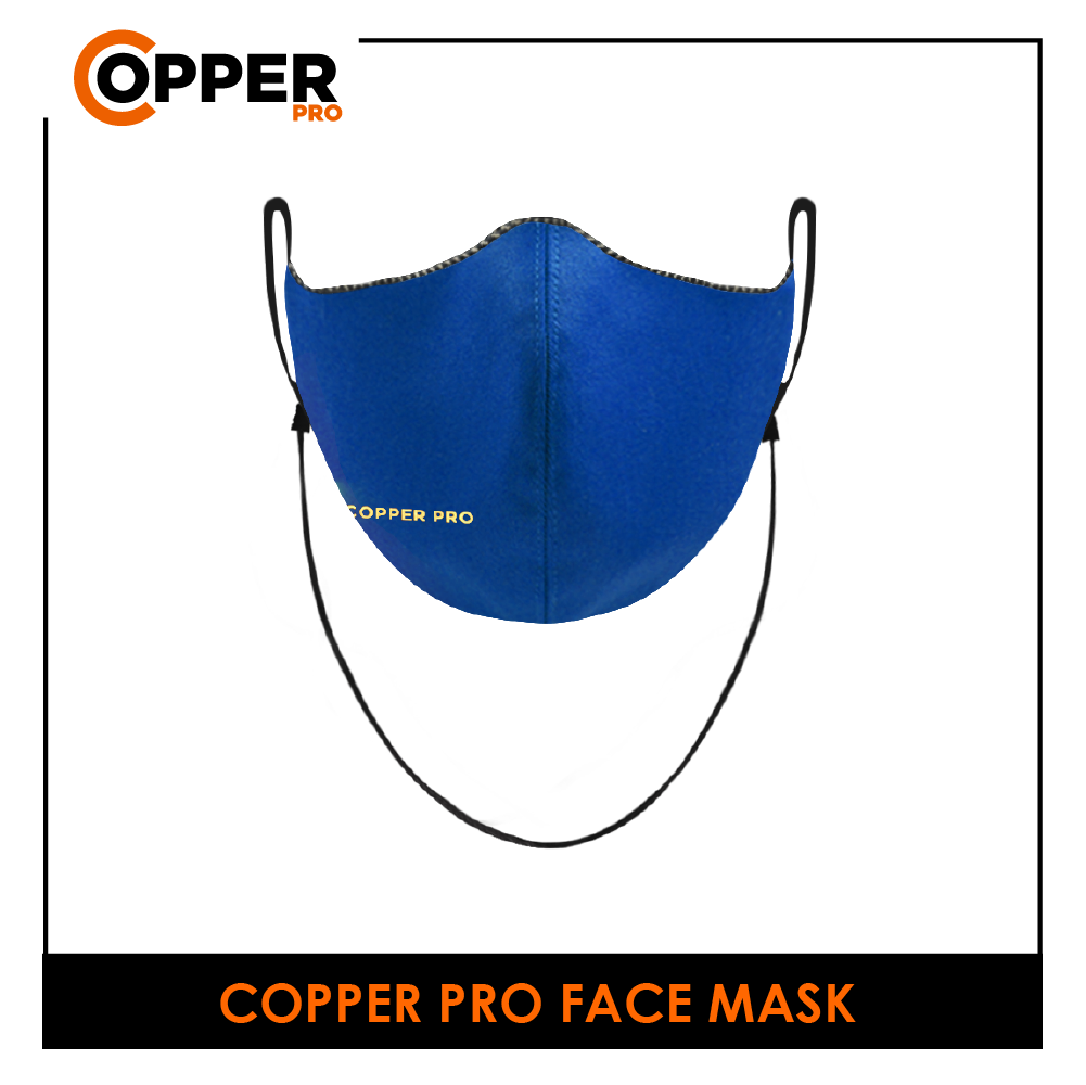 Burlington Unisex Copper Pro Antimicrobial Face Mask ind1 CPBMMASK1/CPBLMASK1