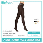 Biofresh Ladies’ Antimicrobial Full Support Smooth Stretch Pantyhose Stockings 50 Denier 1 pair RSPN50