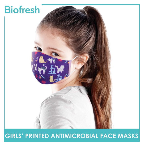Biofresh RGSMASK1101 Girl Children’s Antimicrobial Washable Face Mask 1 Piece (6607821308009)