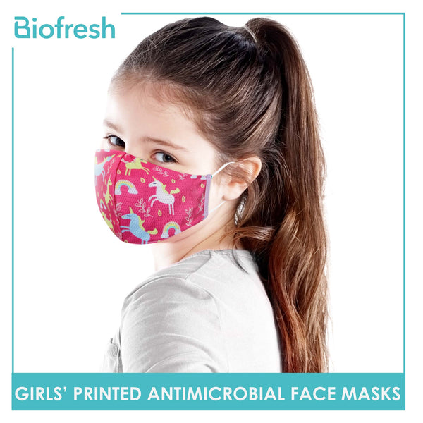 Biofresh RGSMASK1101 Girl Children’s Antimicrobial Washable Face Mask 1 Piece (6607821308009)