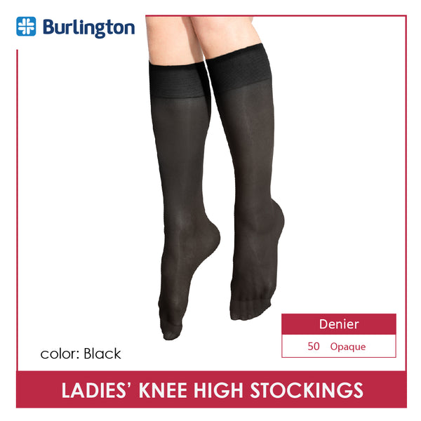 Burlington SHN84 Ladies Knee High 50 Denier Stockings 1 Pair (4828772794473)
