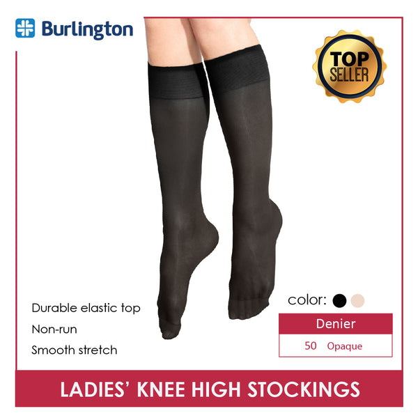 Burlington SHN84 Ladies Knee High 50 Denier Stockings 1 pair
