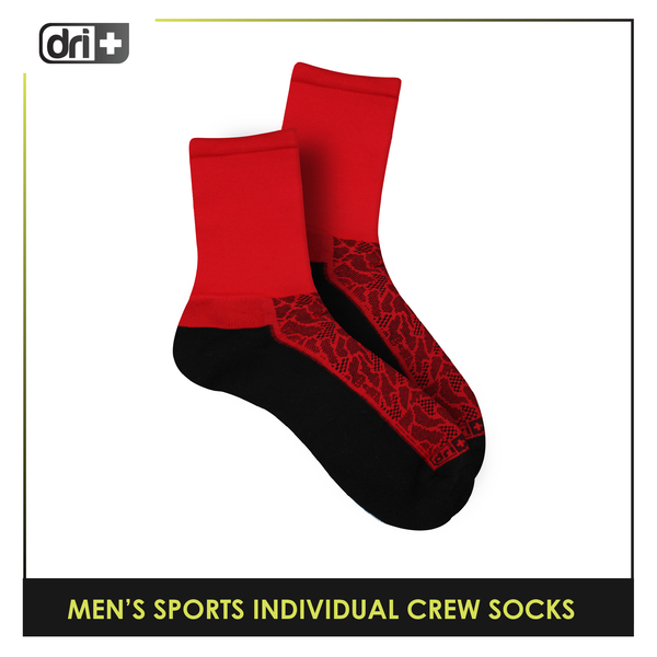Dri-plus Men's OVERRUNS Anti-slip Thick Sports socks 1 pair SMCO1 (6670889779305)