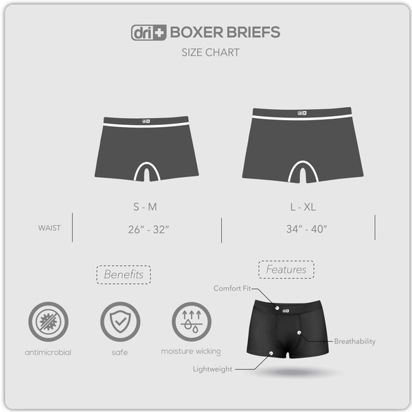Dri Plus Men's Seamless Sports Boxers Brief 3 pieces in a pack ODMBBG1101
