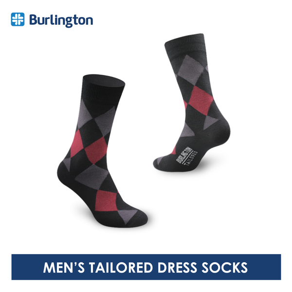 Burlington Men's Tailored Dress Crew Socks 1 pair BMT1401