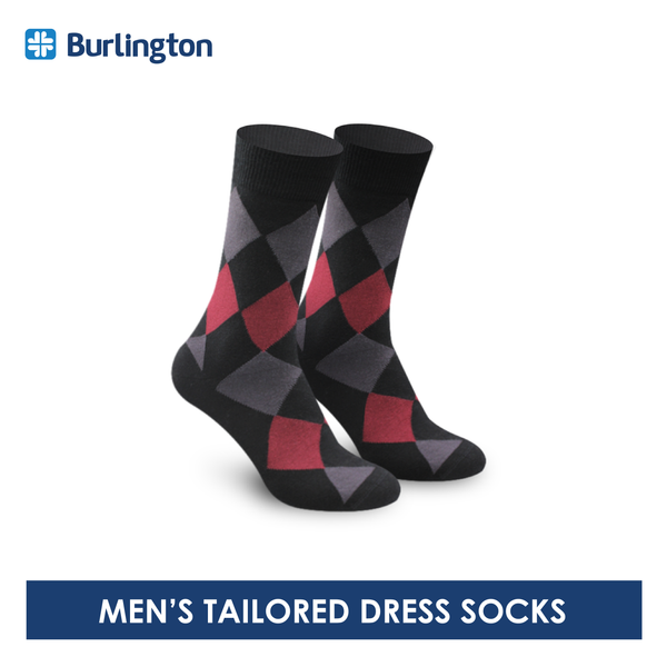 Burlington Men's Tailored Dress Crew Socks 1 pair BMT1401