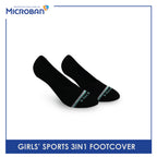 Microban Girls’ Cotton Thick Sports Foot Cover 3 pairs in a pack VGSFG1