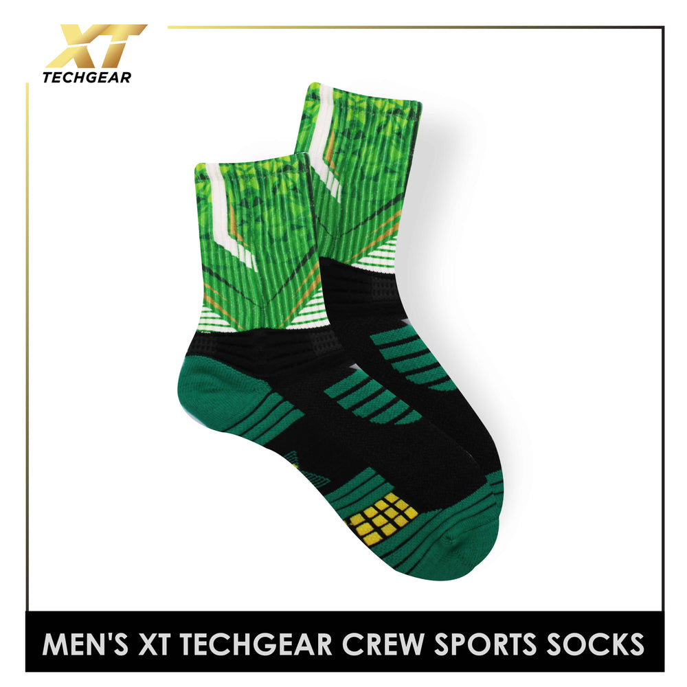 Burlington Men's Sublimation Thick Cotton Crew  1 Pair Sports Socks BMELTS26