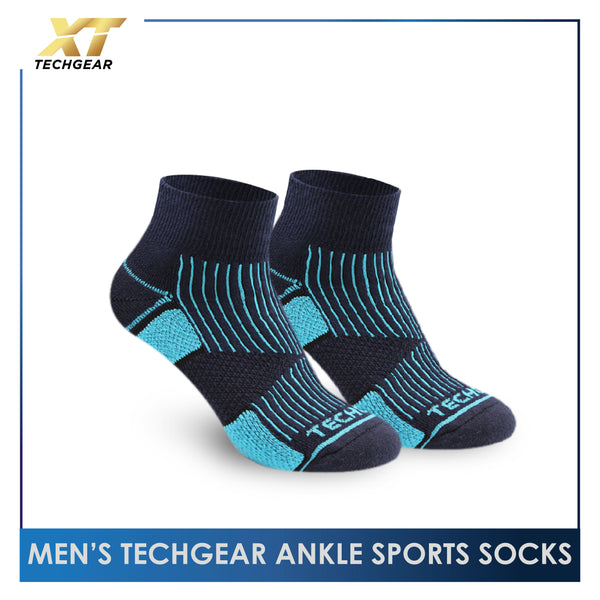 Burlington Men’s TechGear Vision Basketball Thick Sports Ankle Socks 1 pair TGMK2306