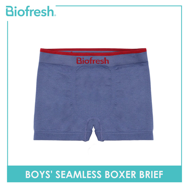 Biofresh Boys' OVERRUNS Antimicrobial Seamless Boxer Brief 1 piece UCBBSCO1