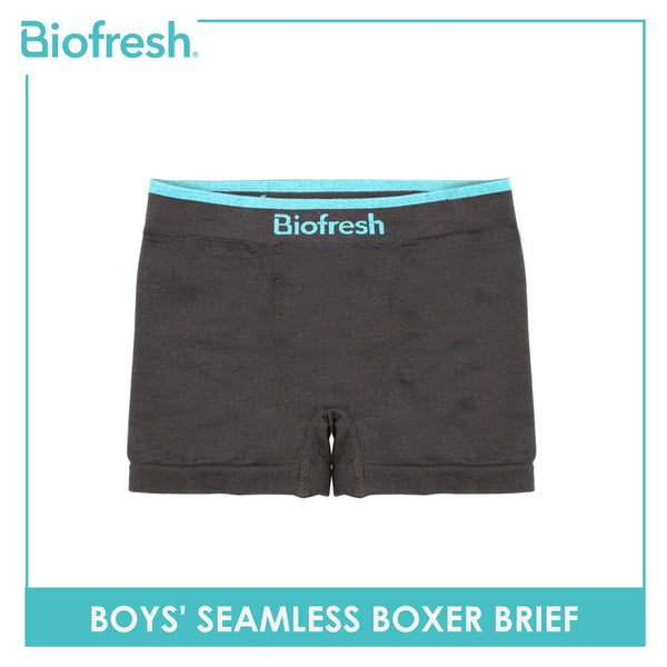 Biofresh Men's Antimicrobial Seamless Boxer Brief 3 pieces in a