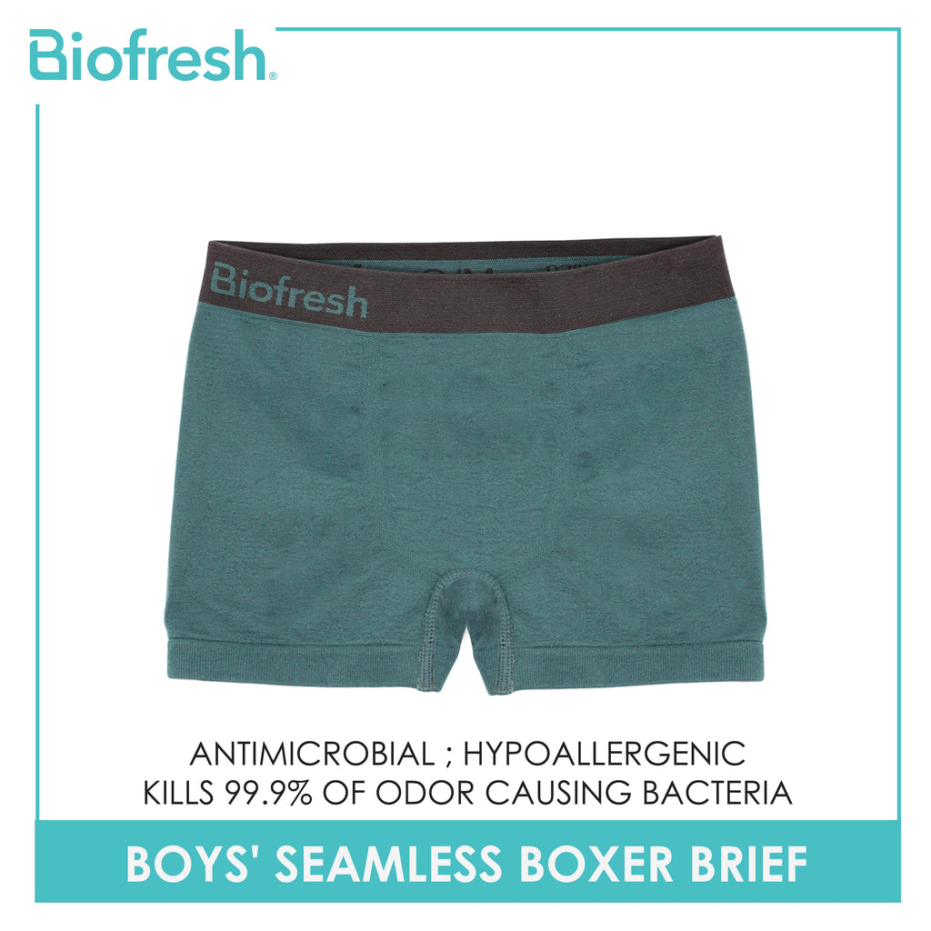 Biofresh Boys' OVERRUNS Antimicrobial Seamless Boxer Brief 1 piece UCBBSCO1