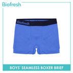 Biofresh Boys' OVERRUNS Antimicrobial Seamless Boxer Brief 1 piece UCBBSCO1