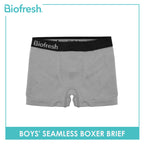 Biofresh Boys' OVERRUNS Antimicrobial Seamless Boxer Brief 1 piece UCBBSCO1