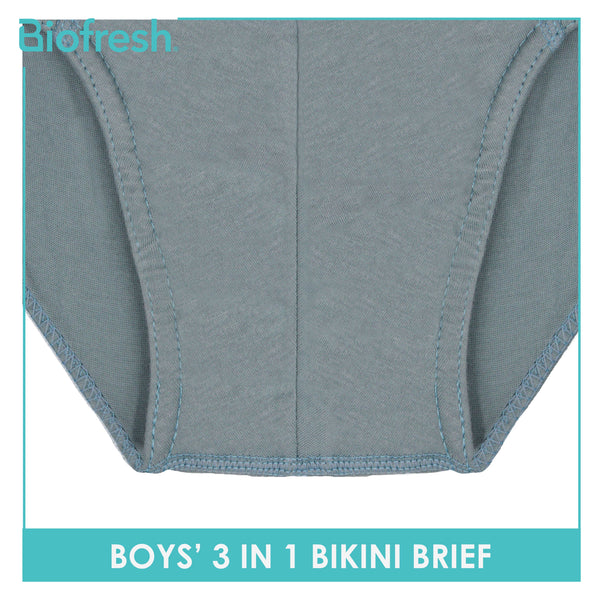 Biofresh Boys' Antimicrobial Cotton Bikini Brief 3 pieces in a pack UCBCG21