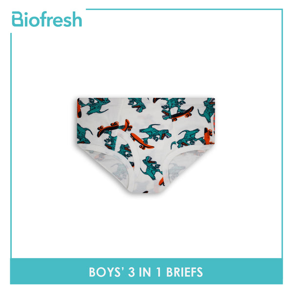Biofresh Boys' Antimicrobial Brief 3 pieces in a pack UCBCG2101