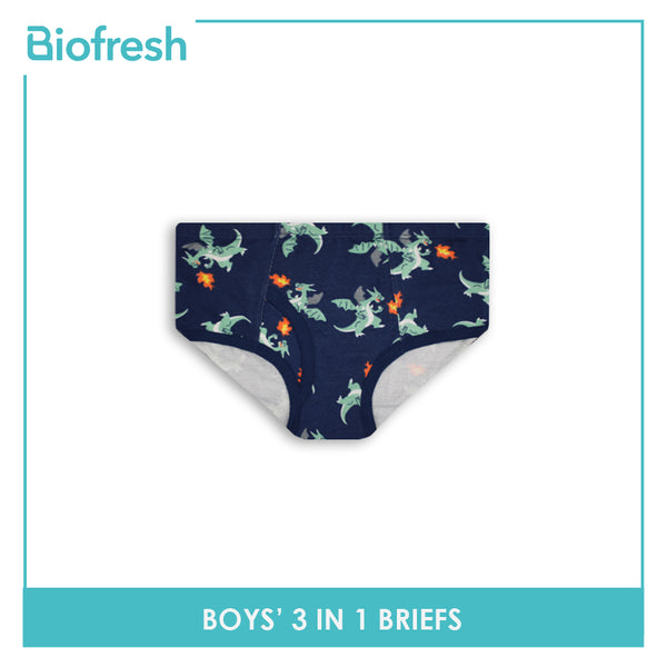 Biofresh Boys' Antimicrobial  Briefs 3 pieces in a pack UCBCG2103