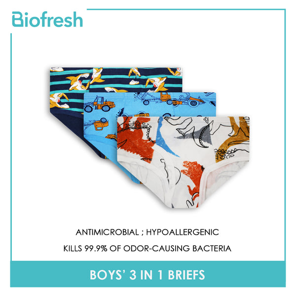 Biofresh Boys' Antimicrobial Briefs 3 pieces in a pack UCBCG2303