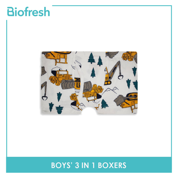 Biofresh Boys' Antimicrobial Boxer Brief 3 pieces in a pack UCBBG2101