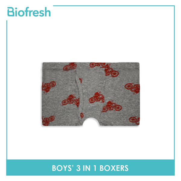 Biofresh Boys' Antimicrobial Boxer Brief 3 pieces in a pack UCBBG2101